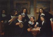 REMBRANDT Harmenszoon van Rijn The Governors of  the Guild of St Luke,Haarlem France oil painting artist